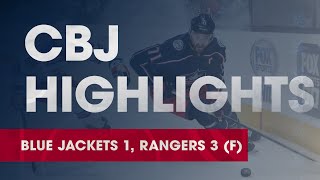 HIGHLIGHTS: Blue Jackets 1, Rangers 3 | Bjorkstrand tallies for 12th time in 14 games