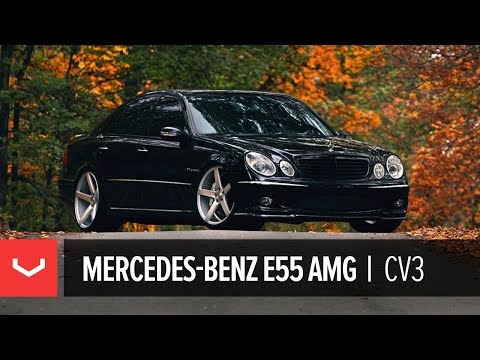 Mercedes Benz E55 AMG on 20 Vossen VVSCV3 Concave Wheels Rims