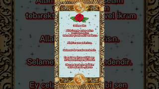 3 Kere Oku Selamet Duası Allahım Sen Selamsın