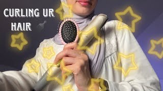 Asmr Curling Ur Hair In 5 Minutes