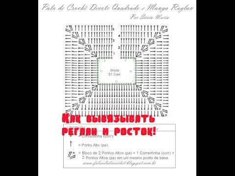 Как вязать квадратную кокетку с ростком крючком Как вязать квадратную кокетку с ростком крючком