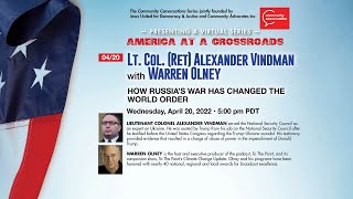 Lt. Col. Ret. Alexander Vindman With Warren Olney America At A Crossroads