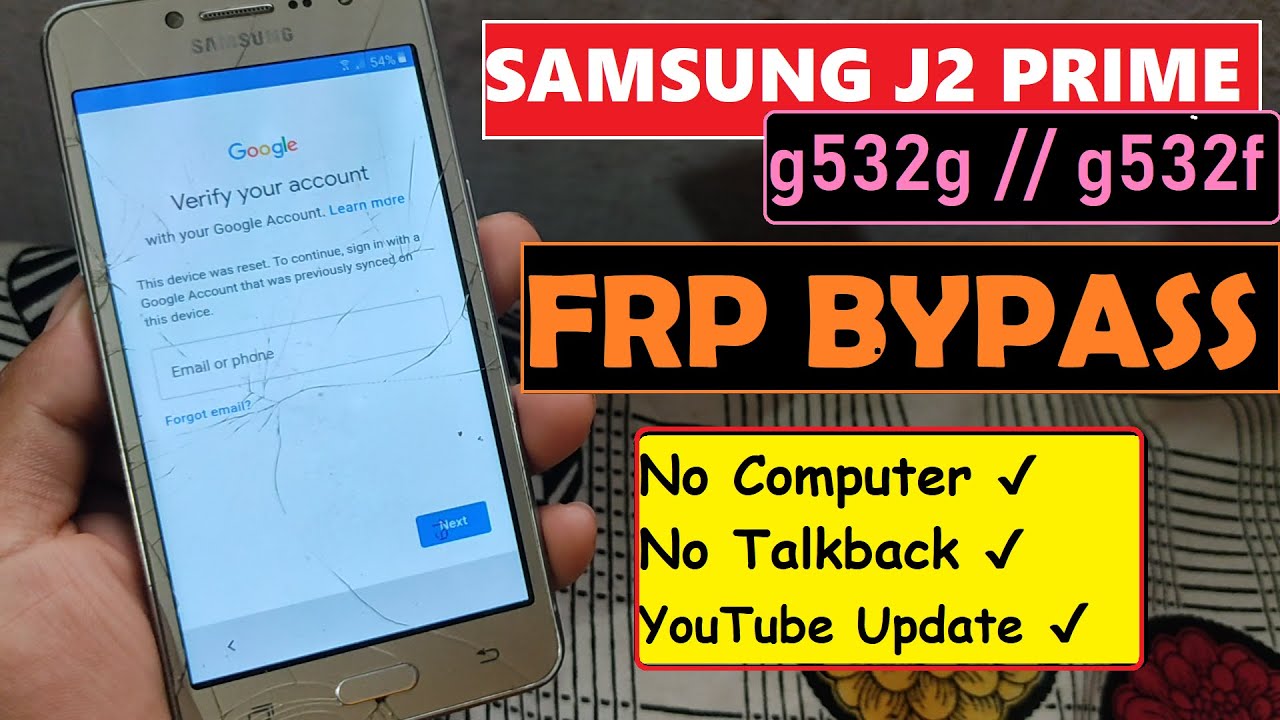 SAMSUNG J2 PRIME G532G FRP Bypass 2021 Without PC / No SAMSUNG J2 PRIME G532G FRP Bypass 2021 Without PC / No