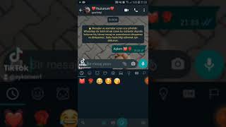 Whatsapp Aşk Konuşmamız