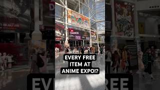 Every Free Item I Got At Anime Expo