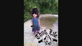 Thug Life Niña Dise Coño De La Madre