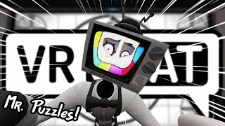 Mr. Puzzles Invades Vrchat! - Vrchat Funny Moments (Smg4/Glitch)