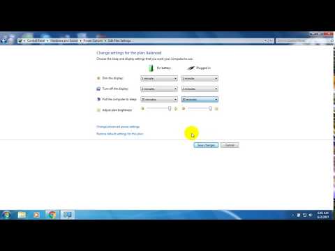 Hướng dẫn chỉnh sửa thời gian tắt màn hình và sleep Windows 7