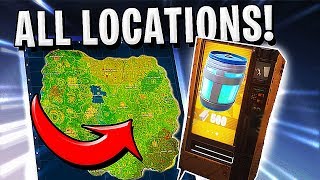 Fortnite - ALL LEGENDARY VENDING MACHINES LOCATIONS !!