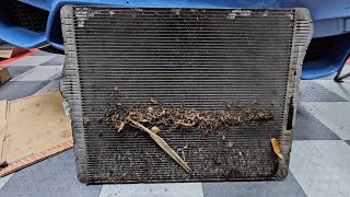 F80F82 M3M4 Engine Radiator And Fan Removal - Radiator Leaking And Fan Broken