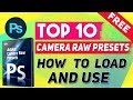 Top 10 Camera Raw Presets Free and How to Load and Use Camera Raw Presets