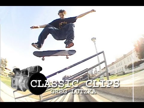 Greg Lutzka Skateboarding Classic Clips #42 San Deguito Rail