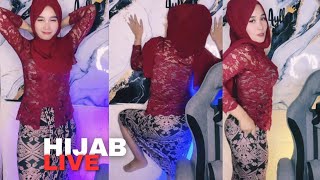 Kebaya Merah Beraksi Bigo Live Hijab Cantik
