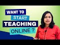 How to START Teaching ONLINE in 2023