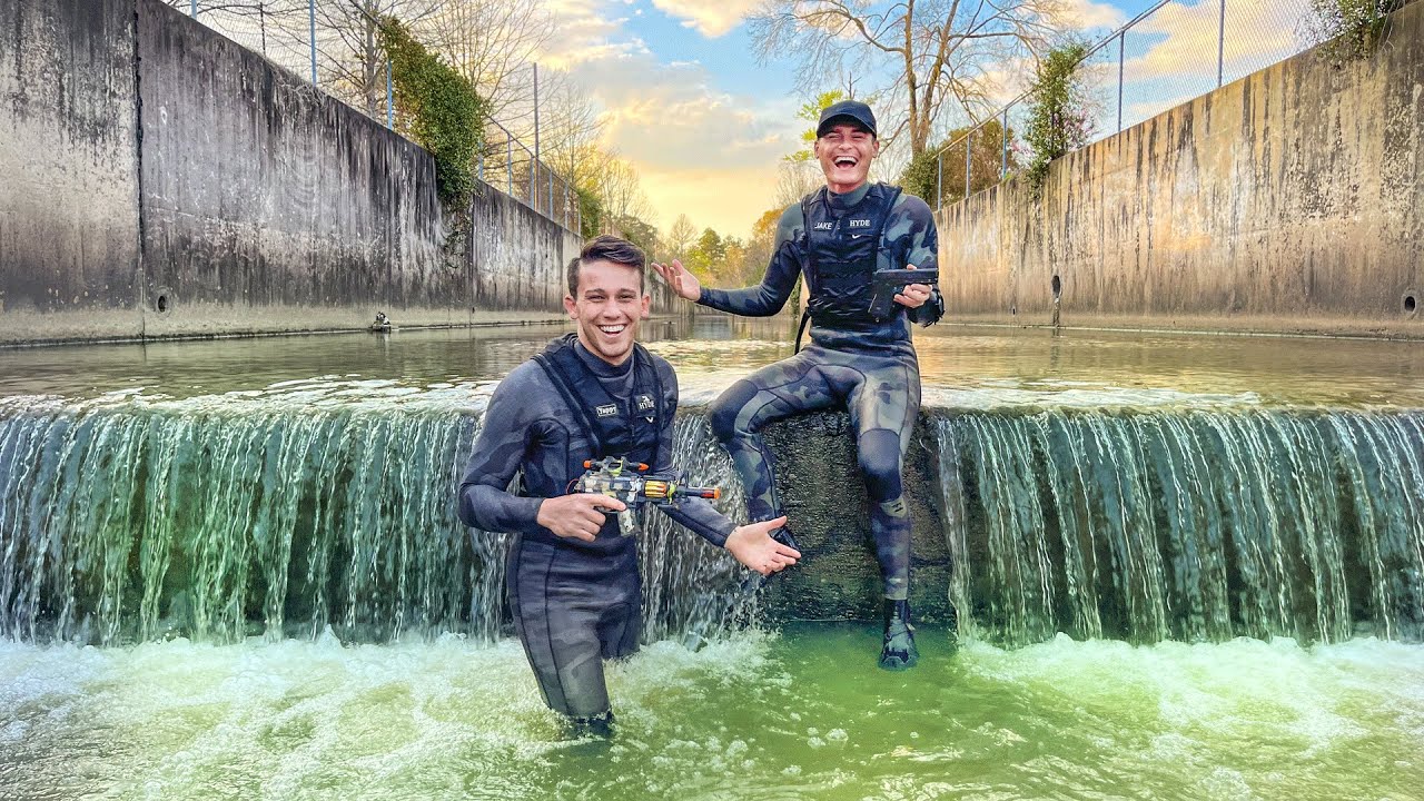 Found 2 Guns, 2 Knives and Money in a Shallow Canal! (Searching for Murder Weapons)