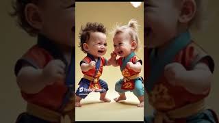 Cute Babies Fight