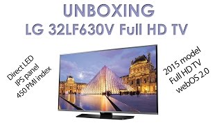 02. LG LF630V webOS 2 TV unboxing
