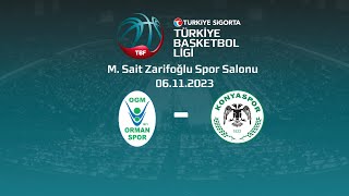 Ogm Ormanspor Konyaspor Türkiye Sigorta Tbl 9.Hafta