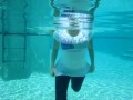 Playboy Miss Social Trina Mason fully clothed underwater