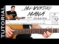 Como tocar MI VERDAD de Maná y Shakira en guitarra acústica tutorial