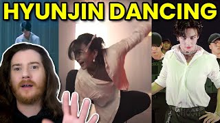 DANCER Reacts To HYUNJIN (SKZ) Dancing to When The Party’s Over, Play With Fire,
