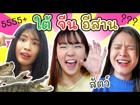 ภาษาอีสาน VS จีน VS ใต้ EP.2 สัตว์ 3 ภาษา เฮ้ยยยยย อิหยังวะ !!! | PetchZ