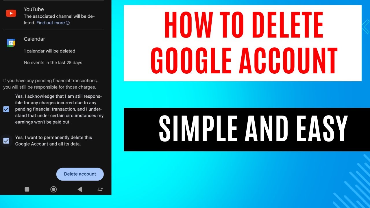 How To Delete Google Account | Updated Method 2024 | How To Delete Google Account | Updated Method 2024 |