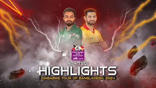Bangladesh vs Zimbabwe Highlights || 4th T20i  
