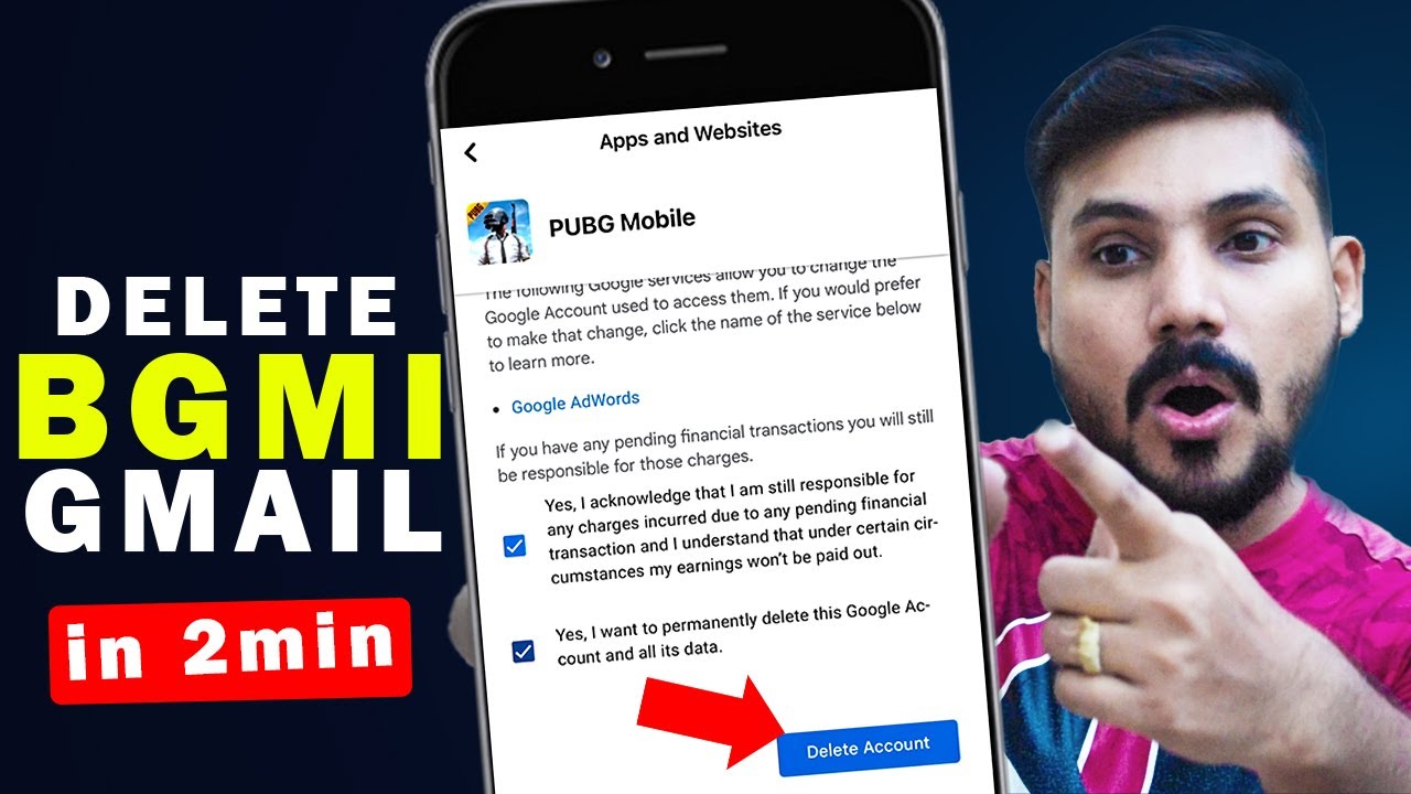 How to Delete BGMI Google Account | BGMI Gmail Account How to Delete BGMI Google Account | BGMI Gmail Account