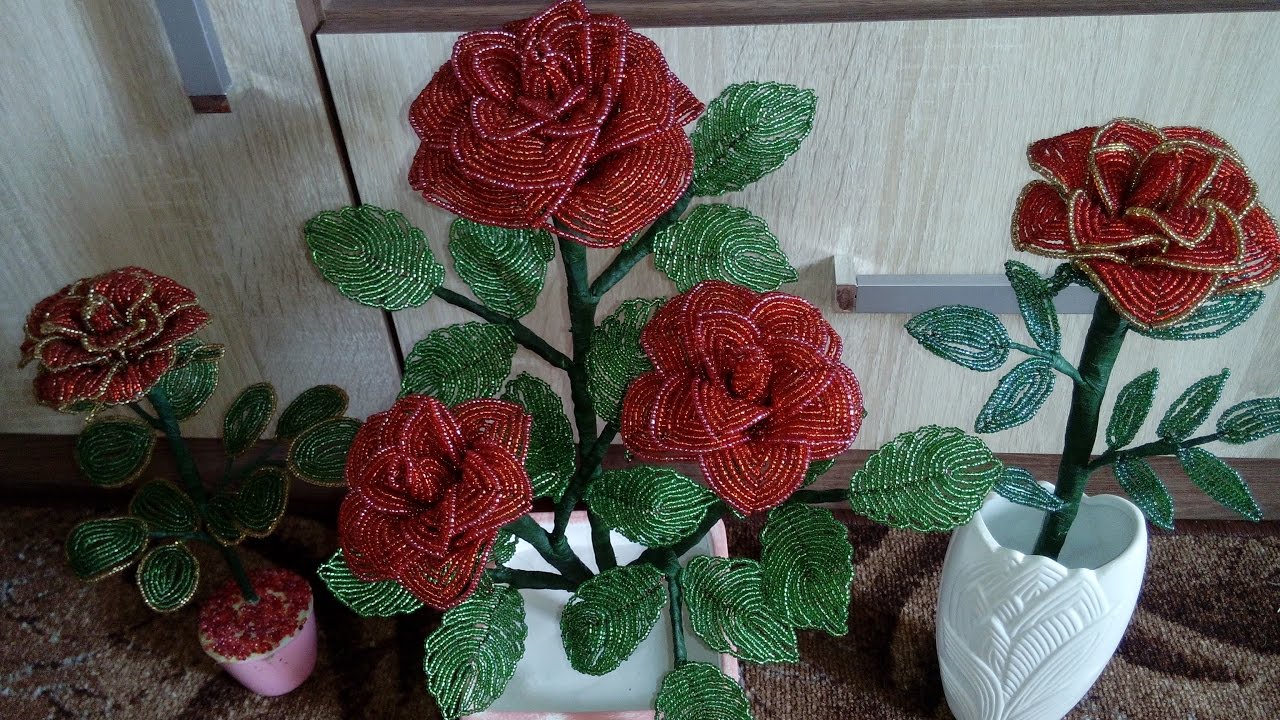 Роза кустовая, садовая http://biser-np.ru сделано своими руками Роза кустовая, садовая http://biser-np.ru сделано своими руками