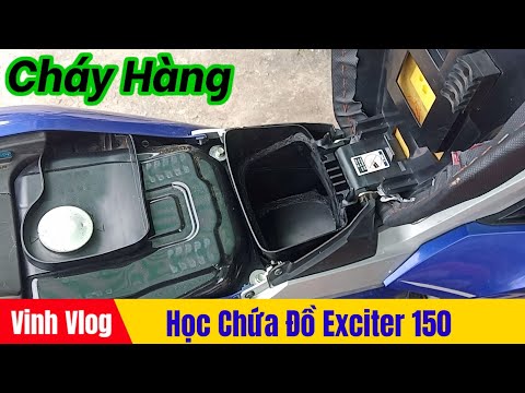 Học Chứa Đồ Exciter 150 Liên Tục "Cháy Hàng" Chế Không Kịp || Vinh Vlog