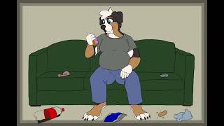 Weight Gaining Dog Fat Furry Animation