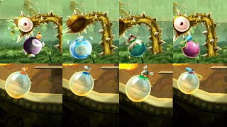 Rayman Legends Definitive Edition - All Characters Duck Forms Death Animations