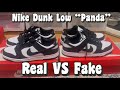 Real vs Fake! Nike Dunk Low “Panda”