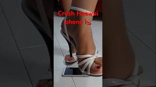Crushing Things By High Heels. Crush Phone Sandals