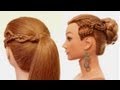 Легкая летняя прическа на каждый день. Easy summer hairstyle for every day