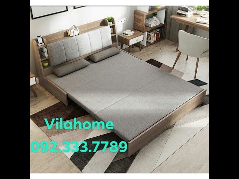 CÁCH SỬ DỤNG GHẾ SOFA GIƯỜNG GỖ- TEST THỬ MẪU SOFA KÉO RA THÀNH GIƯỜNG -GS02
