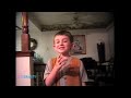 5 year old Greyson sings