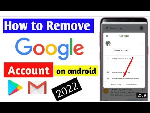 How to remove Google account from phone|Google account How to remove Google account from phone|Google account