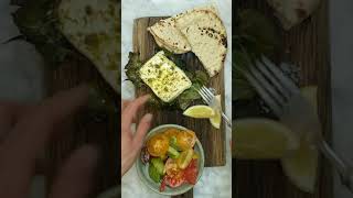 How To Make Baked Feta In Fig Leaves.