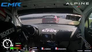Caméra Embarquée Alpine A110 Gt4 N36 - Nelson Panciatici - Ffsa Gt Nogaro, Avril 2023 - Course 1