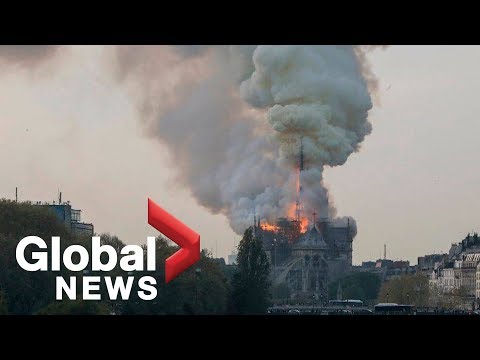 Notre Dame Cathedral in Paris engulfed in flames