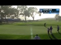 Phil Mickelson’s holes his unlikely birdie putt at Farmers