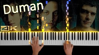 Duman - Bu Akşam | Piano Tutorial (Medium) - 4K