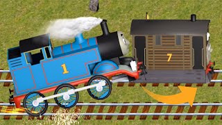 Thomas And Friends Budge World - Train Catch Fire Thomas Vs Toby