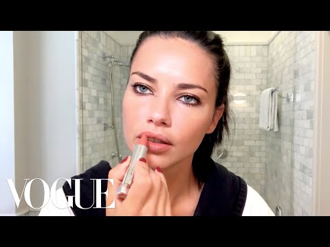 Adriana Lima Gets Ready for a Night Out | Beauty Secrets | Vogue