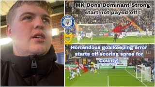 Stockport 5-0 MK Dons Matchday vlog *Five Star Stockport as Dons fail to put awa
