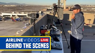 Behind of Scenes of Airline Videos Live at PHX