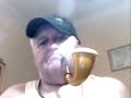 Calabash Meerschaum, Pipe Tobaccos, Smoking; with Black Leather Hat Adidas