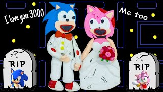Sonic And Amy Wedding Sad Story Pacman Stop Motion Game